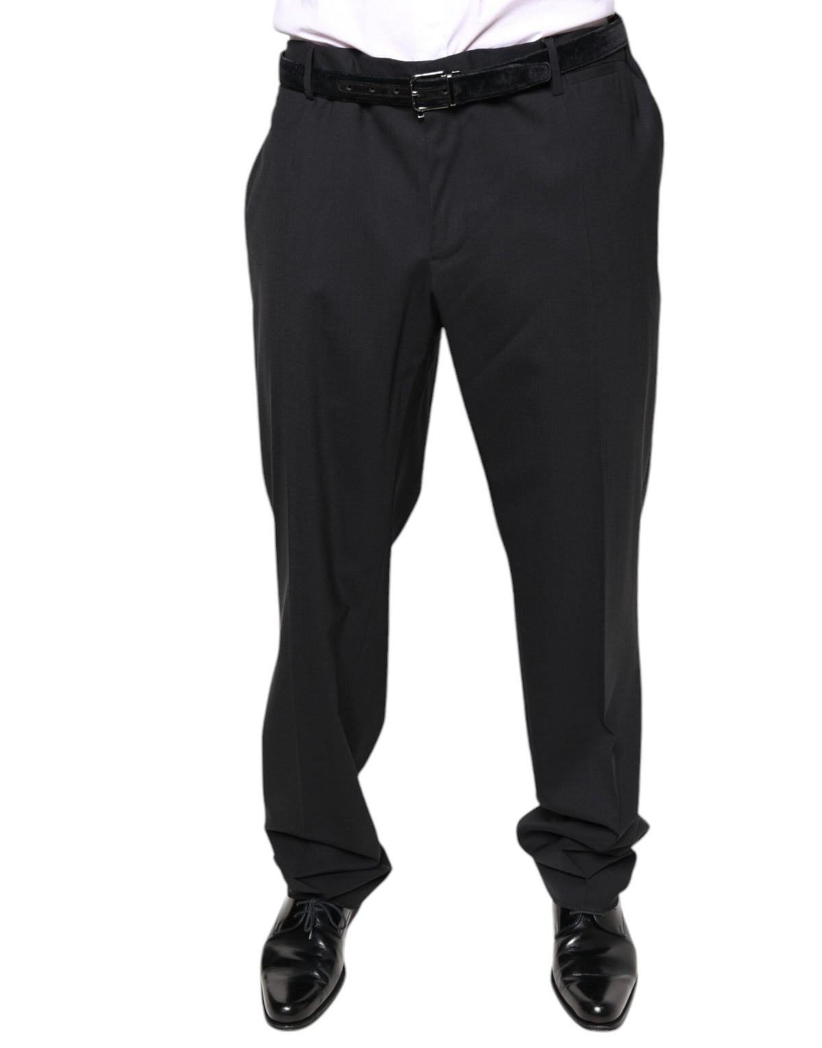 Pantalon habillé noir en laine pour homme de Dolce &amp; Gabbana