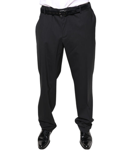 Pantalon habillé noir en laine pour homme de Dolce &amp; Gabbana
