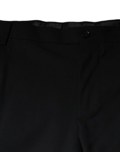 Pantalon habillé noir en laine pour homme de Dolce &amp; Gabbana