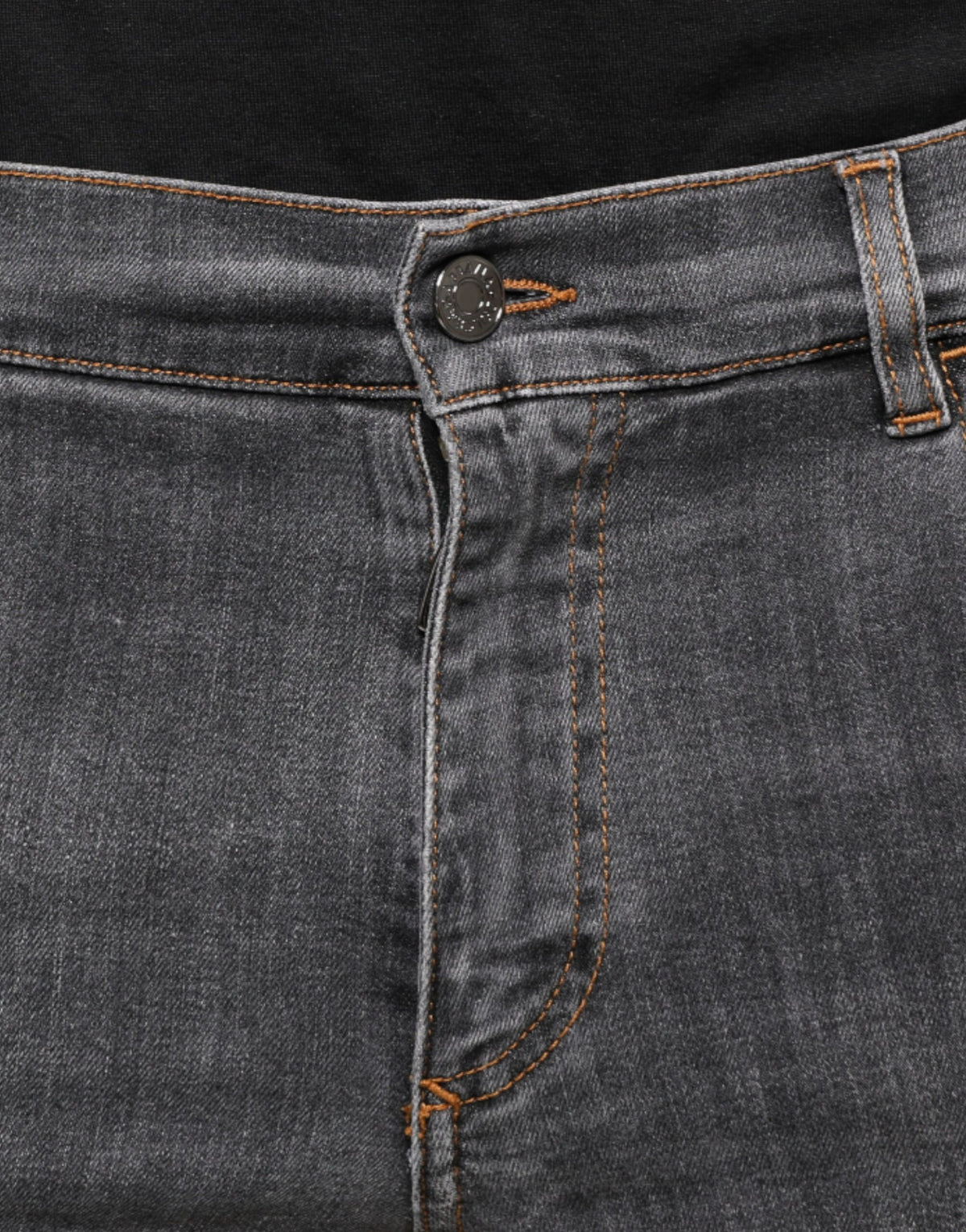 Jeans skinny en coton extensible gris foncé de Dolce &amp; Gabbana