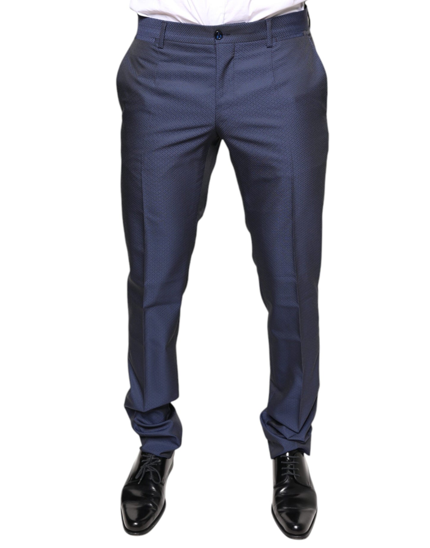 Dolce &amp; Gabbana blauwe polyester formele smokingbroek