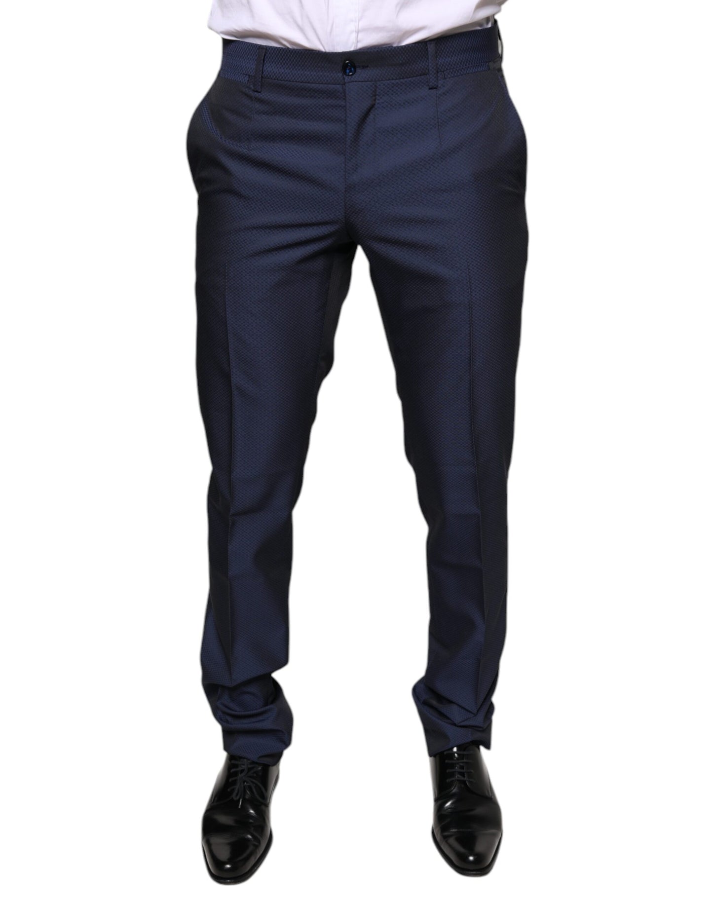 Dolce &amp; Gabbana blauwe polyester formele smokingbroek