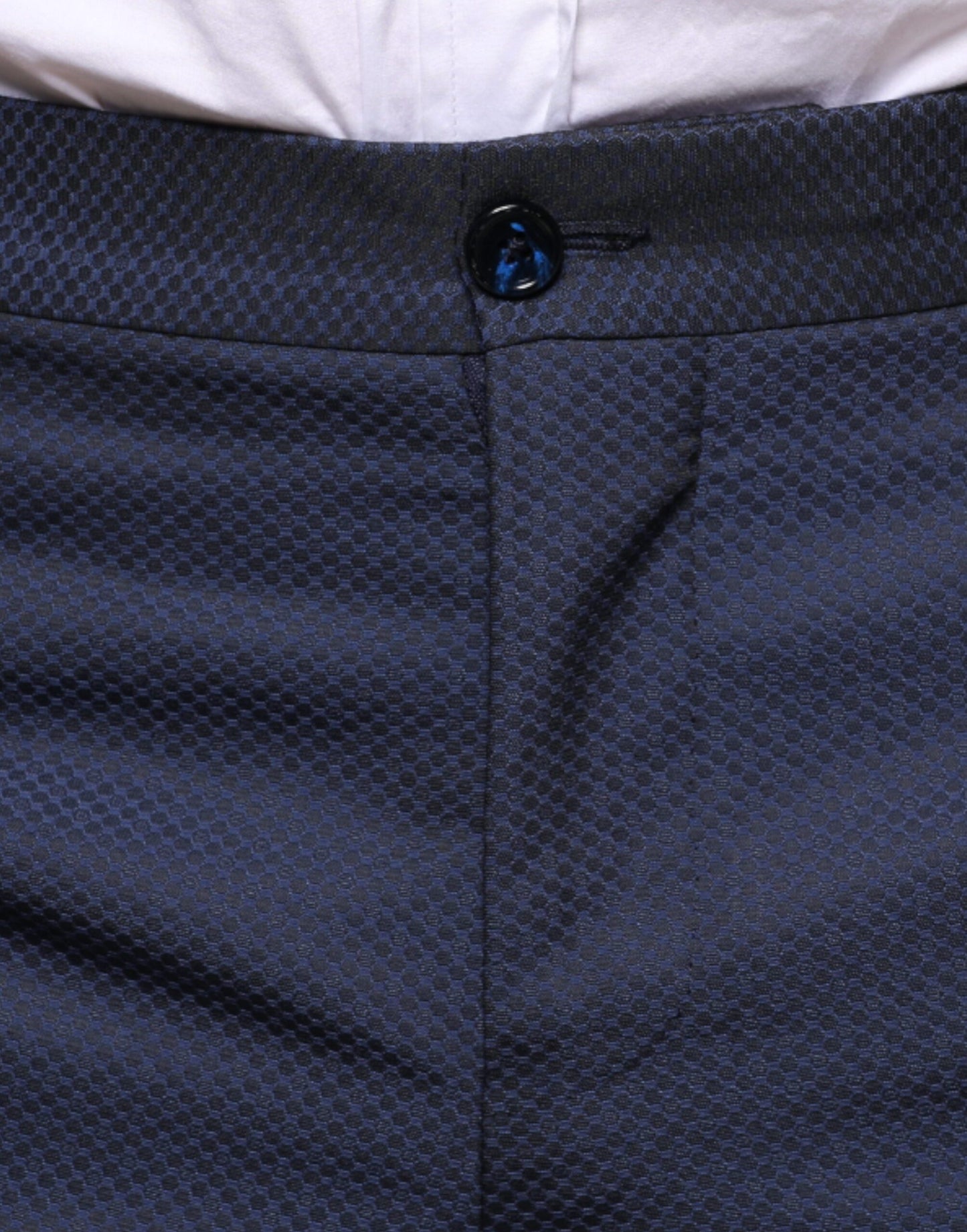 Dolce &amp; Gabbana blauwe polyester formele smokingbroek
