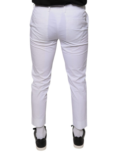 Dolce &amp; Gabbana witte katoenen skinny broekjurk