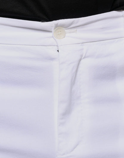 Dolce &amp; Gabbana witte katoenen skinny broekjurk