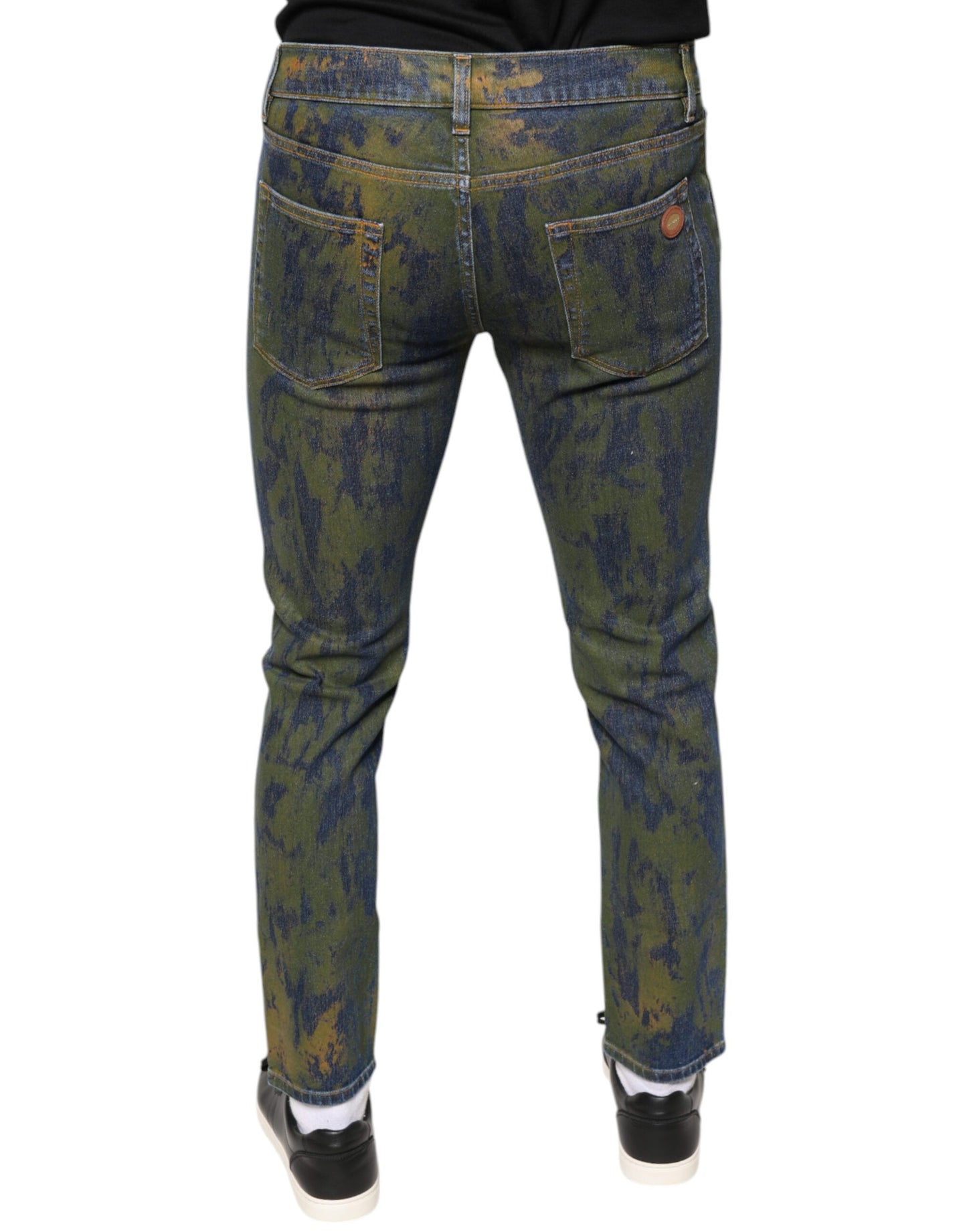Dolce &amp; Gabbana Blauwe Katoenen Slim Fit Jeans voor Heren