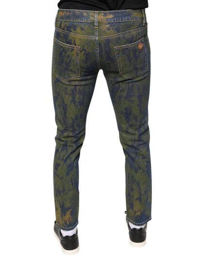 Dolce &amp; Gabbana Blauwe Katoenen Slim Fit Jeans voor Heren