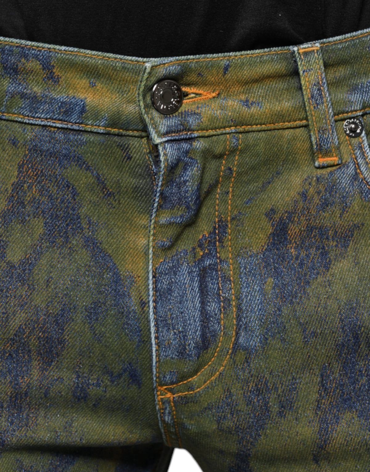 Jeans en jean slim pour homme en coton bleu teinté de Dolce &amp; Gabbana