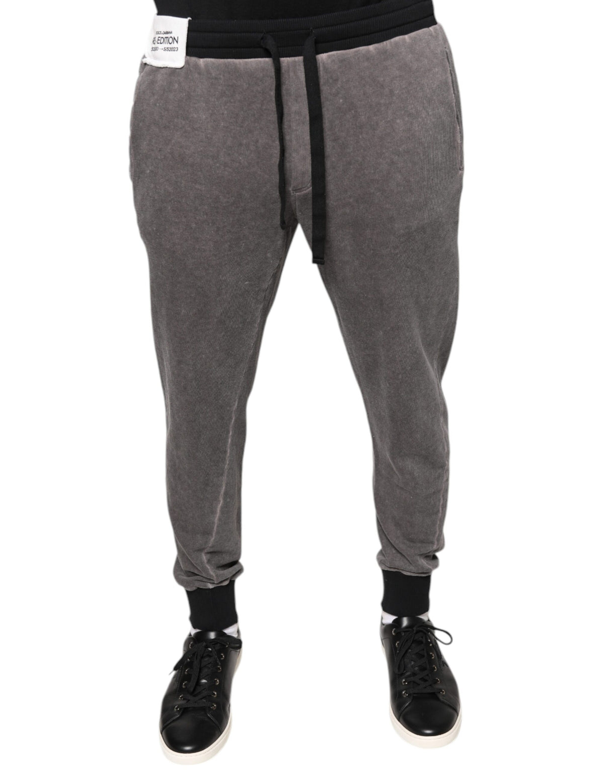 Pantalon de jogging en coton gris de Dolce &amp; Gabbana
