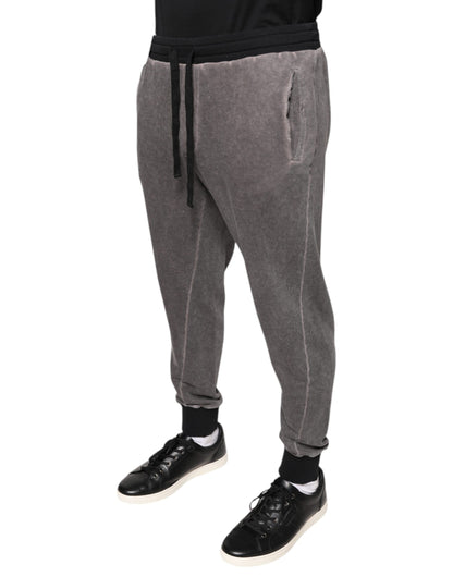 Pantalon de jogging en coton gris de Dolce &amp; Gabbana