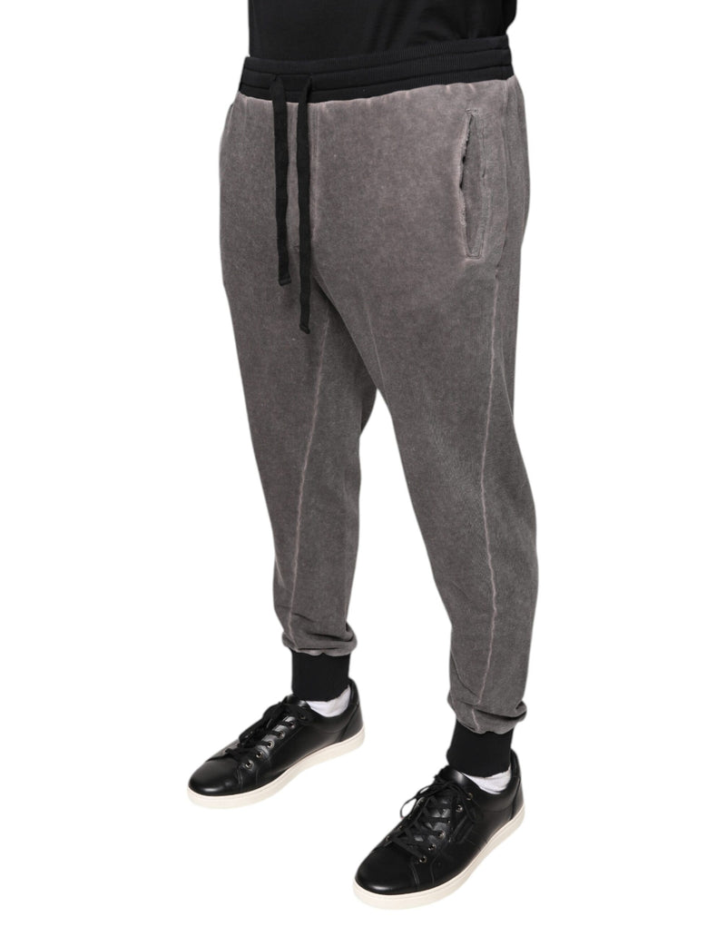 Dolce &amp; Gabbana grijze joggingbroek van katoen