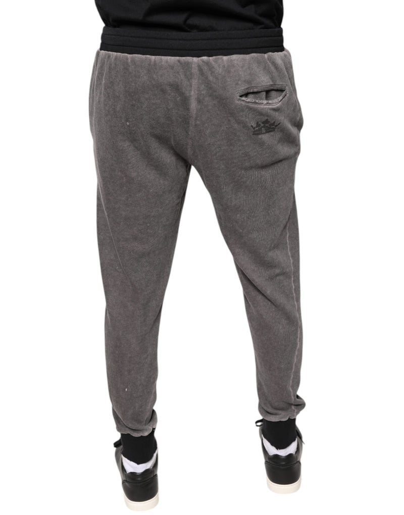 Dolce &amp; Gabbana grijze joggingbroek van katoen