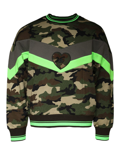 Dolce &amp; Gabbana camouflage sweatshirt in meerdere kleuren