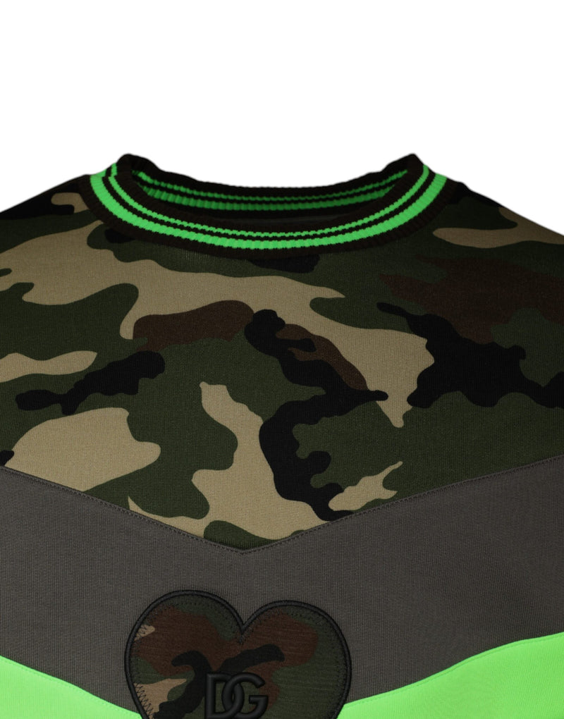 Dolce &amp; Gabbana camouflage sweatshirt in meerdere kleuren
