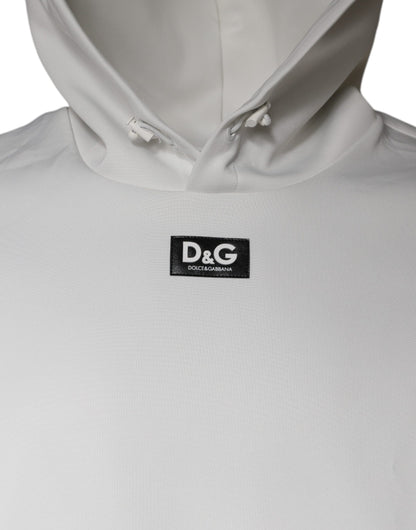 Dolce &amp; Gabbana wit D&amp;G logo hoodie heren sweatshirt trui