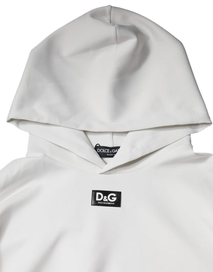 Dolce &amp; Gabbana wit D&amp;G logo hoodie heren sweatshirt trui
