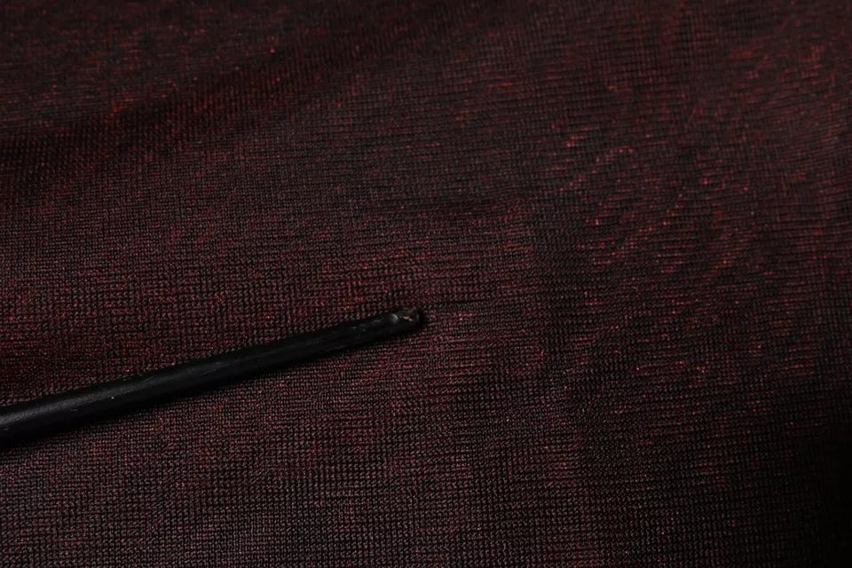 Pull en polyester à col rond, couleur bordeaux, Dolce &amp; Gabbana