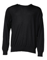 Pull en cachemire noir à col rond de Dolce &amp; Gabbana