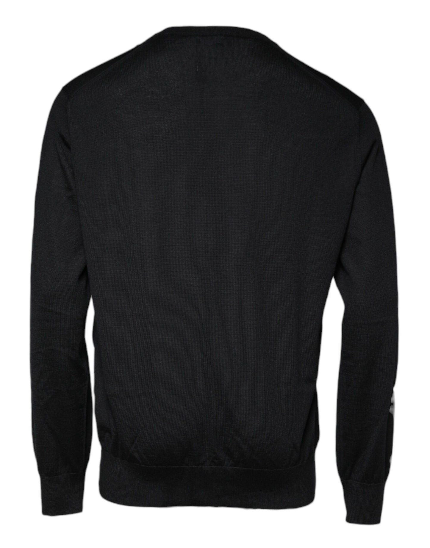 Dolce &amp; Gabbana zwarte crewnecktrui van kasjmier