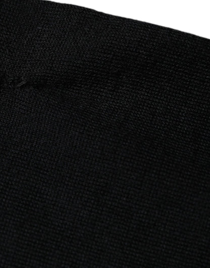 Dolce &amp; Gabbana zwarte crewnecktrui van kasjmier