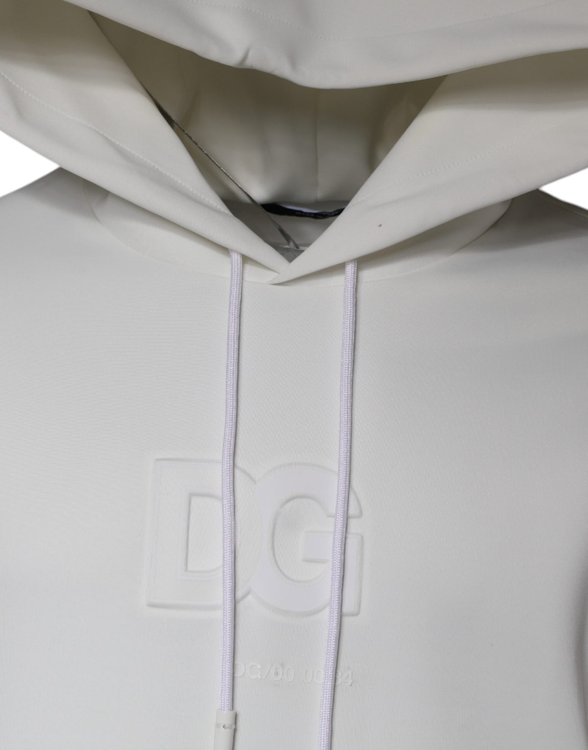 Sweat à capuche homme Dolce &amp; Gabbana blanc avec logo DG