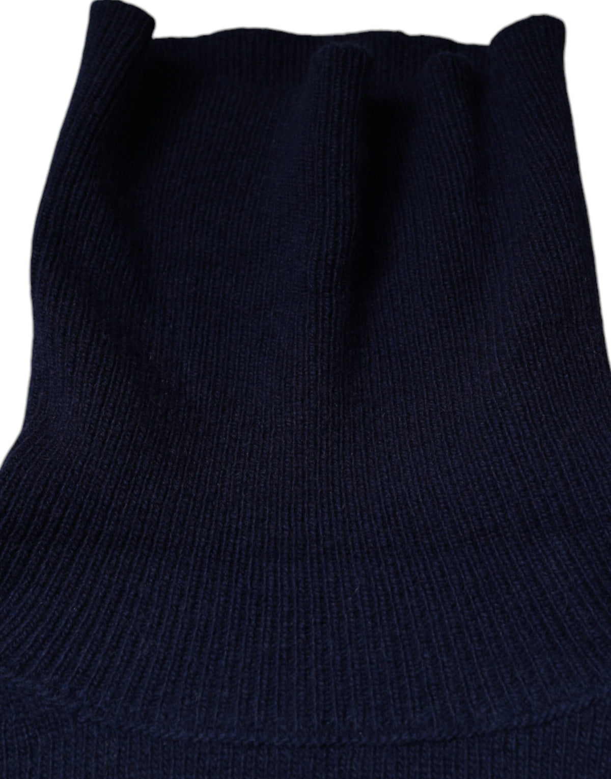 Pull en laine bleu à col montant en jersey de Dolce &amp; Gabbana