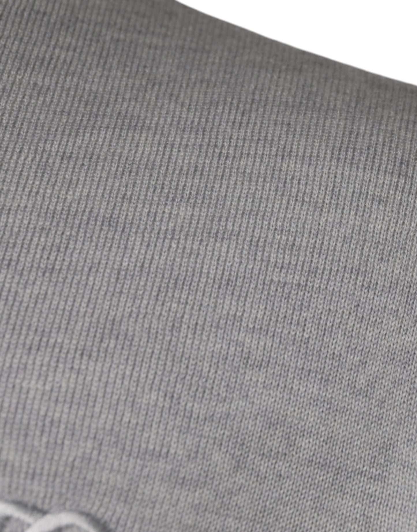 Pull en laine à col rond gris clair de Dolce &amp; Gabbana