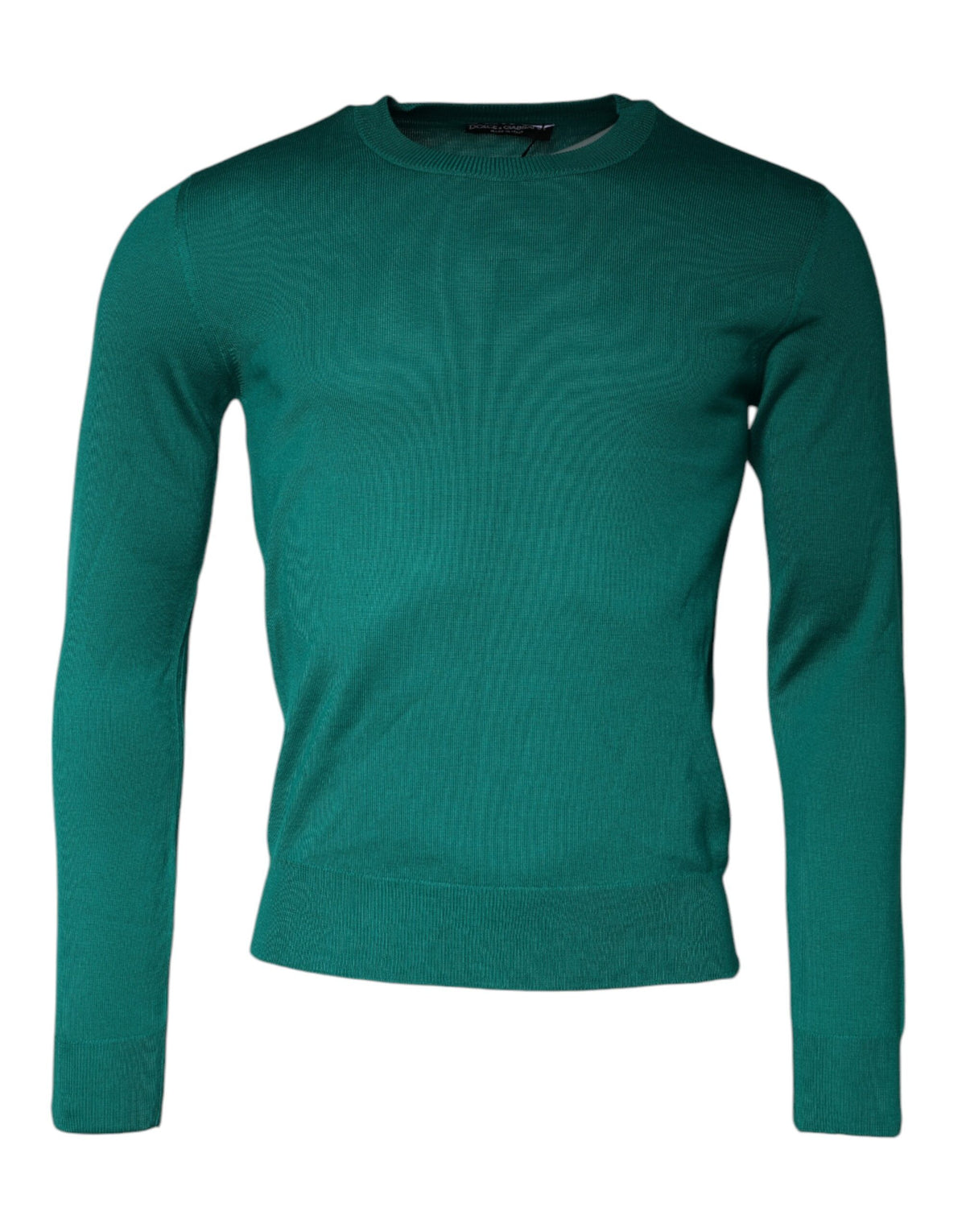 Pull en laine verte à col rond Dolce &amp; Gabbana