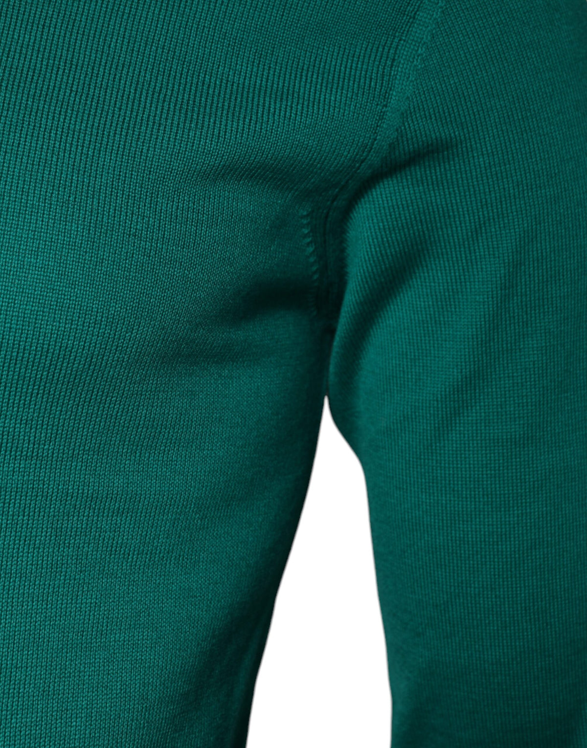 Pull en laine verte à col rond Dolce &amp; Gabbana