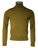 Pull en cachemire à col montant brun de Dolce &amp; Gabbana
