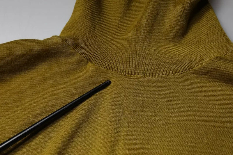Dolce & Gabbana Brown Cashmere Turtleneck Pullover Sweater