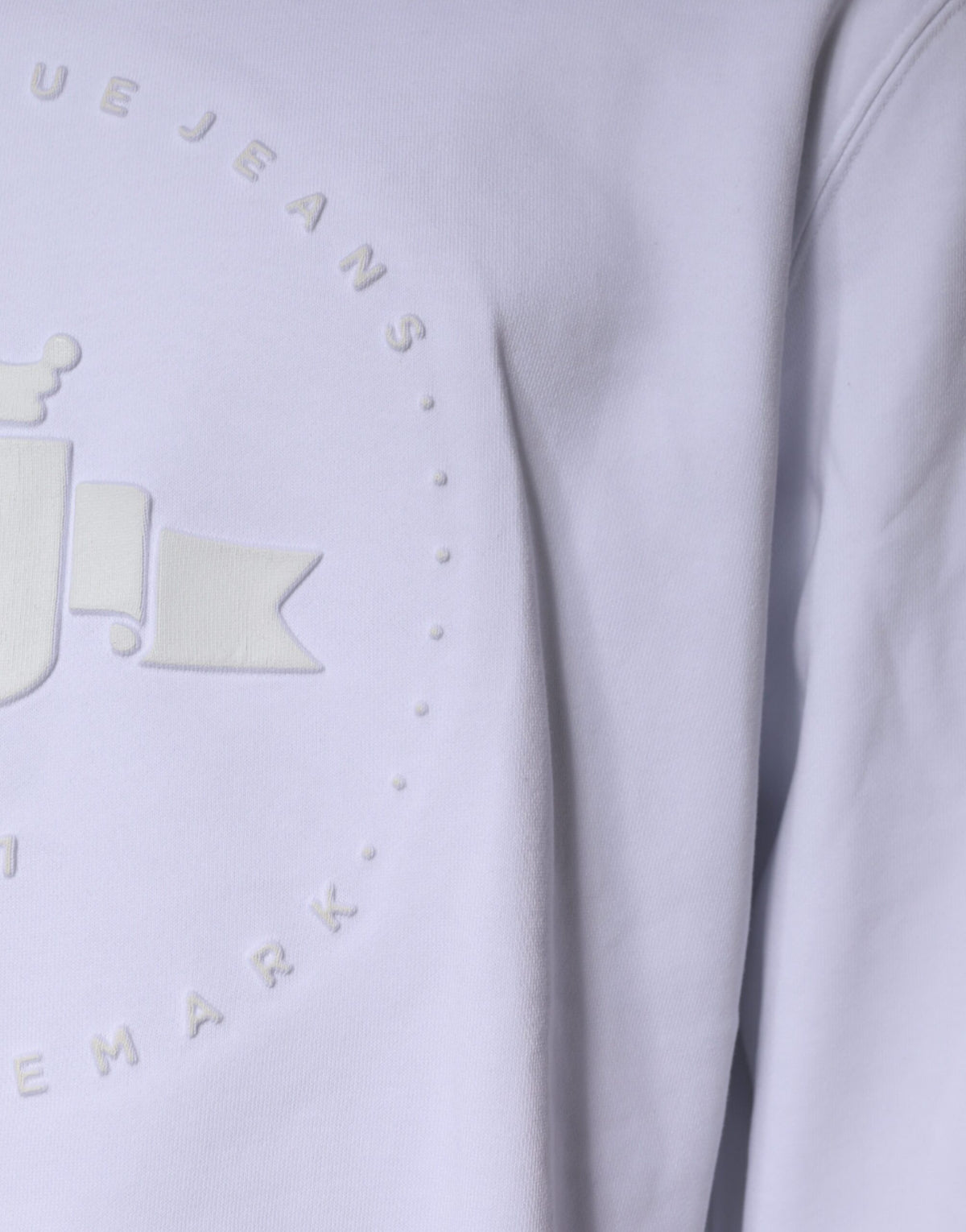 Pull en coton pour homme Replay, col rond, logo blanc en relief.