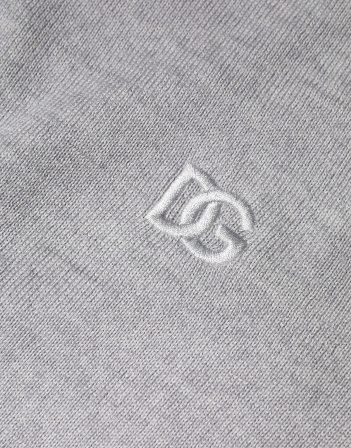 Pull en laine à col rond gris clair de Dolce &amp; Gabbana