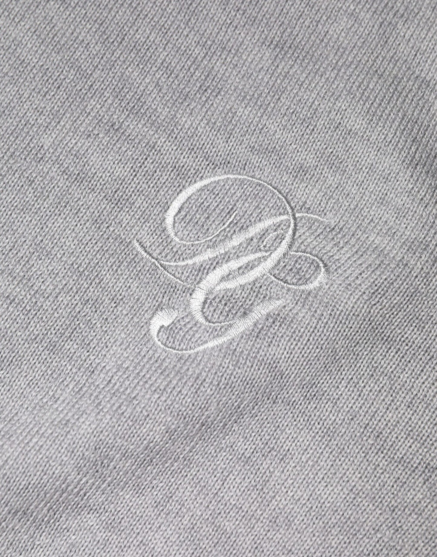 Dolce &amp; Gabbana lichtgrijze wollen trui met ronde hals.