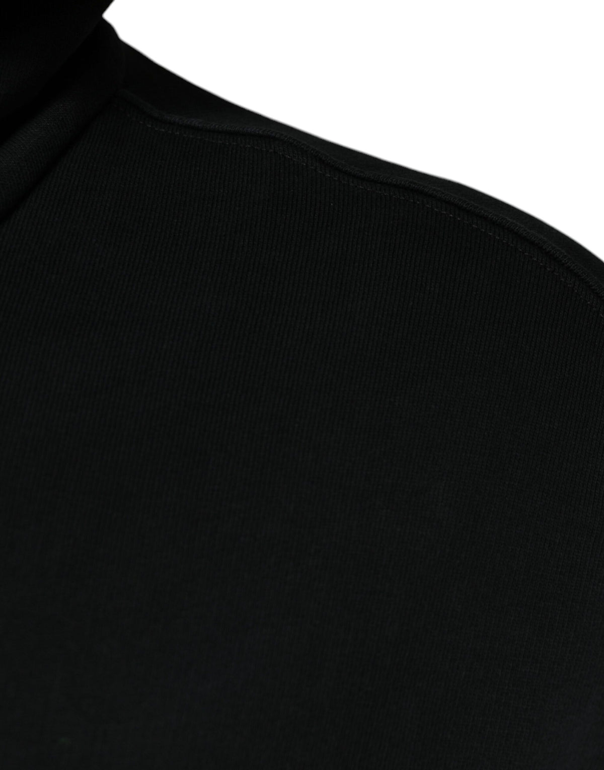 Pull à capuche à fermeture éclair avec plaque logo noire de Dolce &amp; Gabbana
