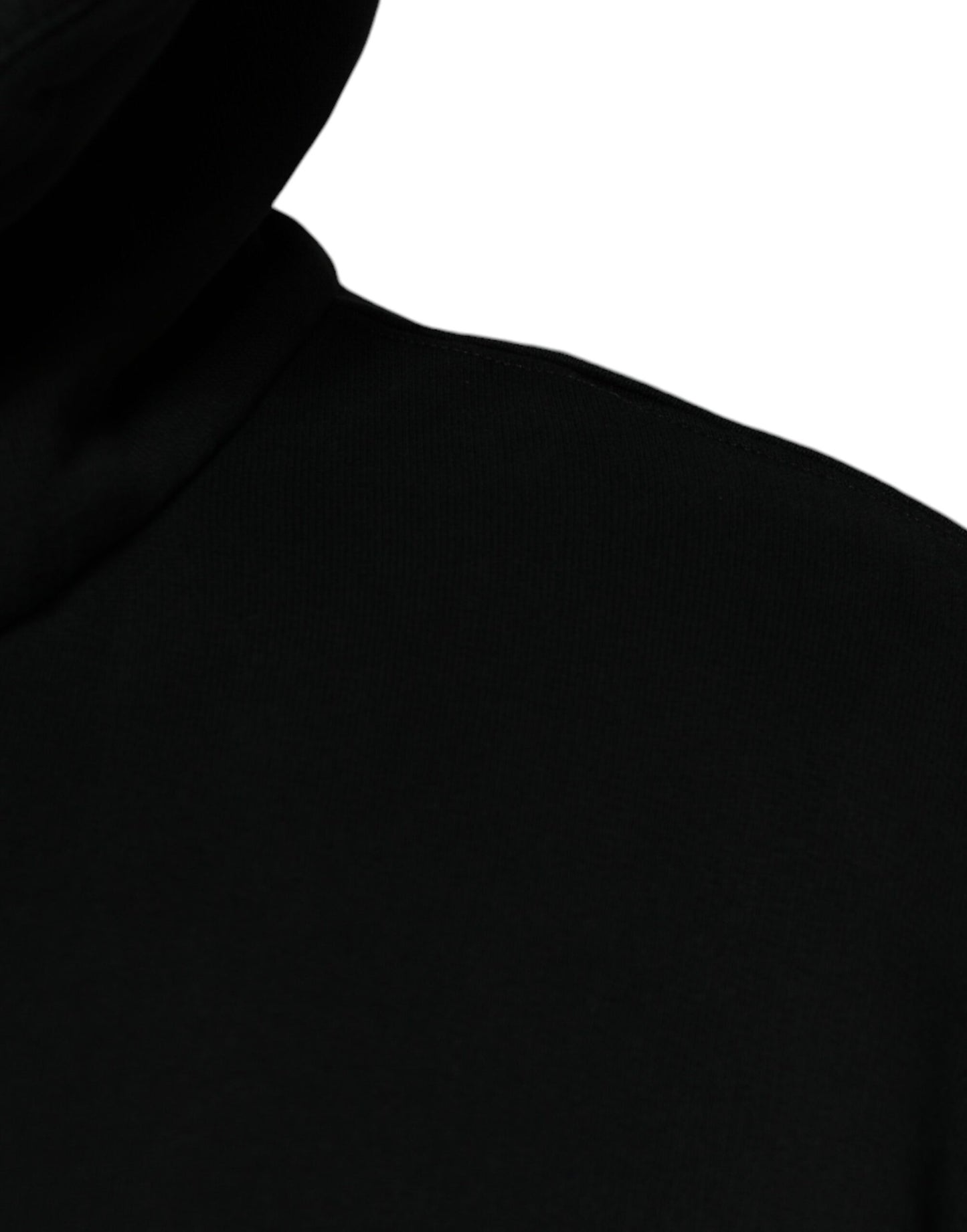 Dolce &amp; Gabbana zwarte trui met capuchon en logo-plaatje