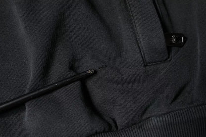 Dolce &amp; Gabbana zwarte trui met capuchon en logo-plaatje