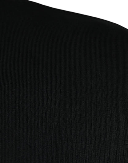 Dolce &amp; Gabbana zwarte trui met capuchon en logo-plaatje