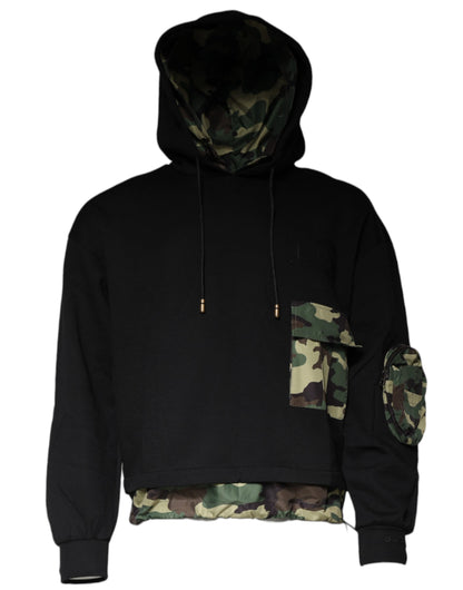 Dolce &amp; Gabbana Zwarte Katoenen Hoodie met Zakken