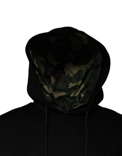 Dolce &amp; Gabbana Zwarte Katoenen Hoodie met Zakken
