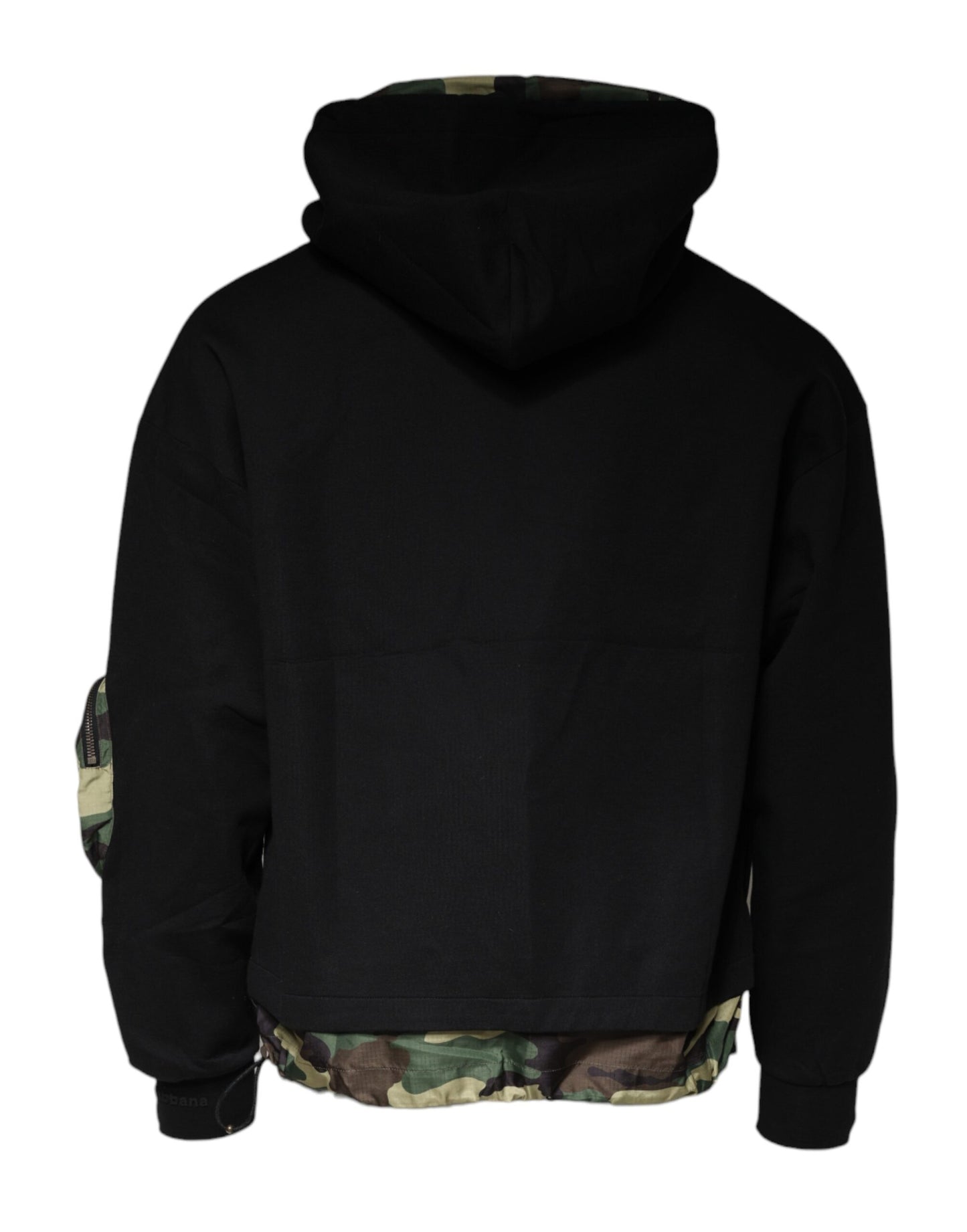 Dolce &amp; Gabbana Zwarte Katoenen Hoodie met Zakken