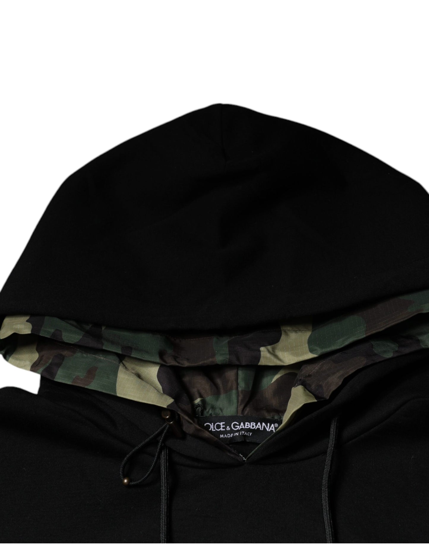 Dolce &amp; Gabbana Zwarte Katoenen Hoodie met Zakken