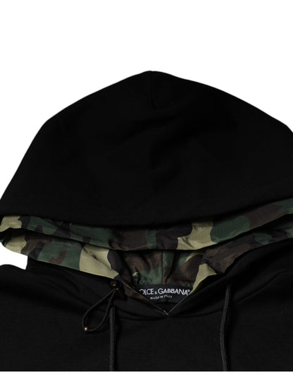 Dolce &amp; Gabbana Zwarte Katoenen Hoodie met Zakken