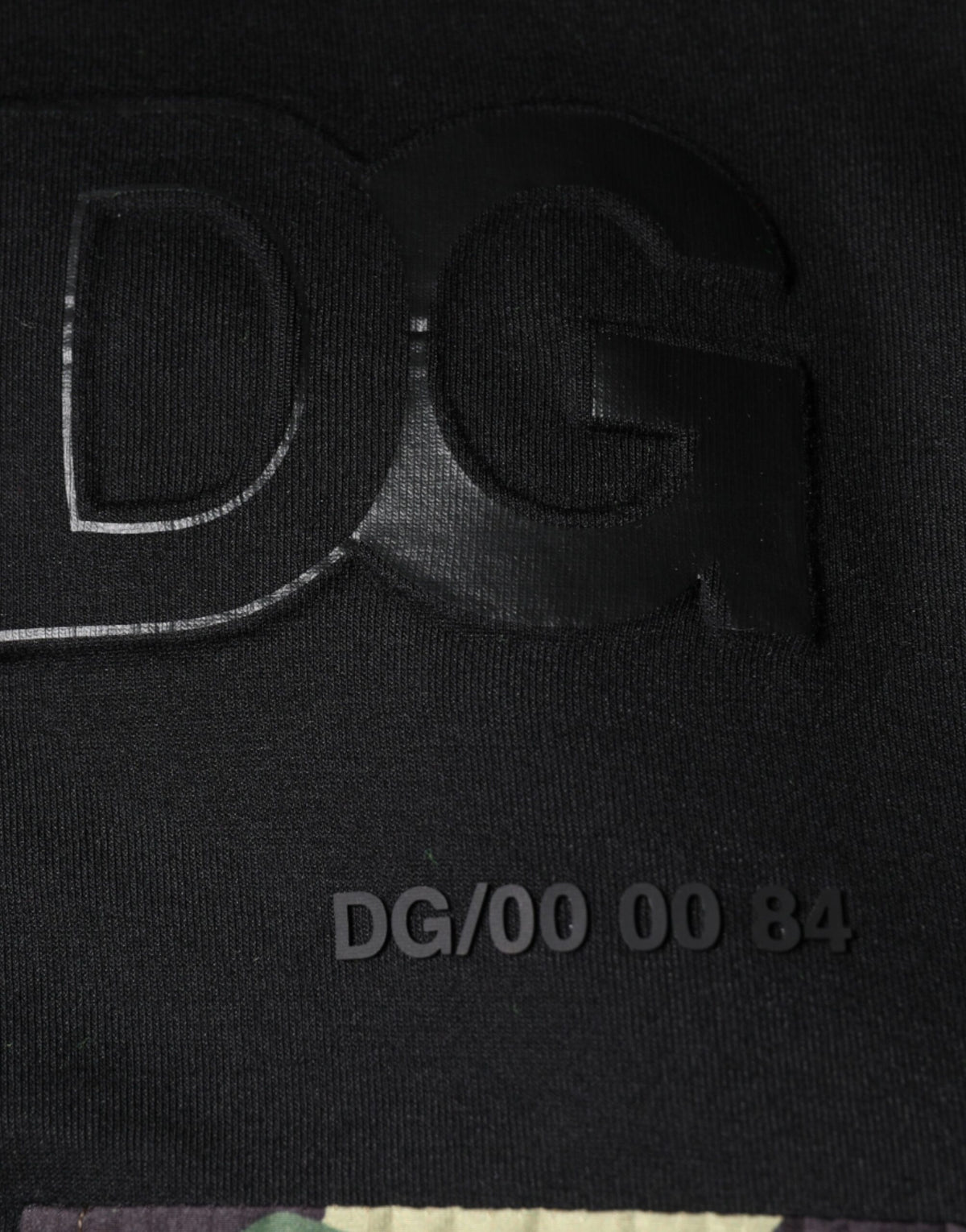 Sweat à capuche en coton noir avec poches de Dolce &amp; Gabbana