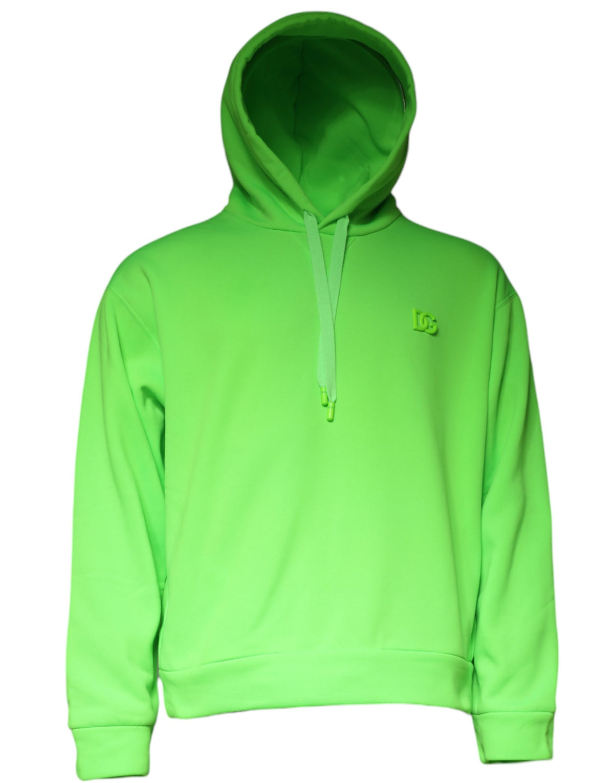 Sweat à capuche pull-over Dolce &amp; Gabbana vert avec logo