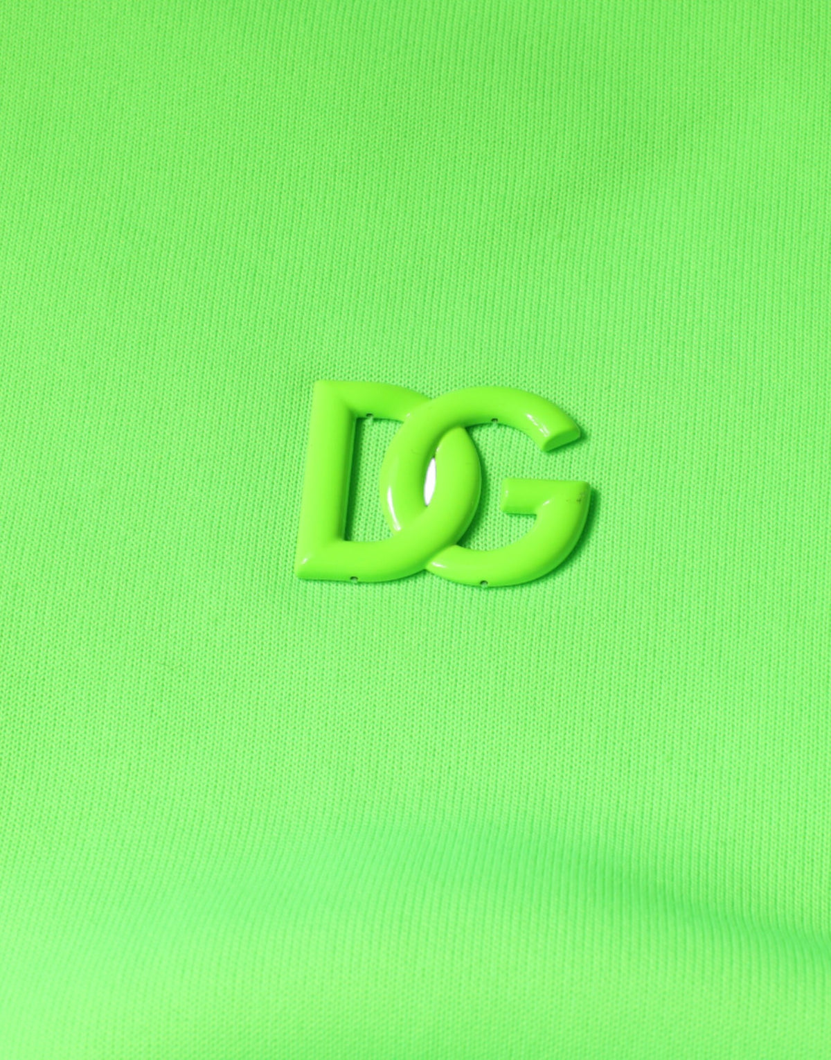 Sweat à capuche pull-over Dolce &amp; Gabbana vert avec logo