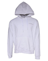 Sweat à capuche en coton blanc avec logo John Richmond