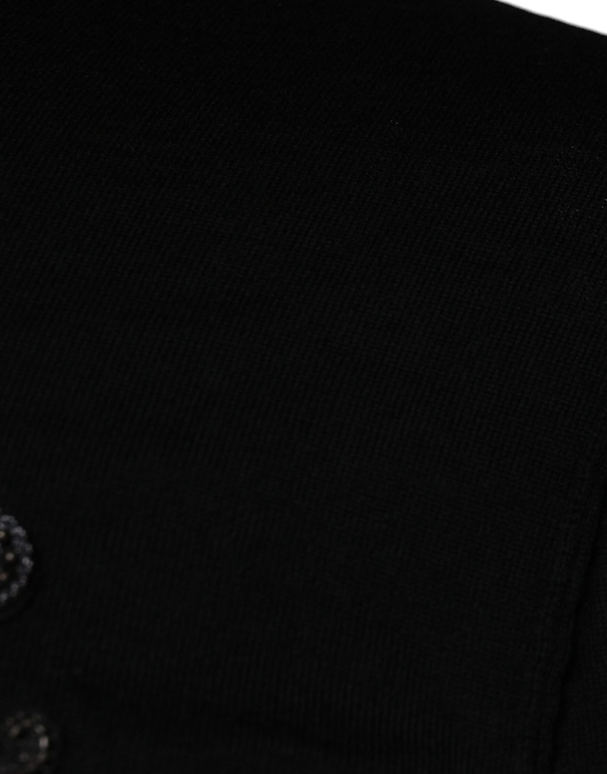 Pull en jersey à col rond avec motif couronne et cœur noir de Dolce &amp; Gabbana
