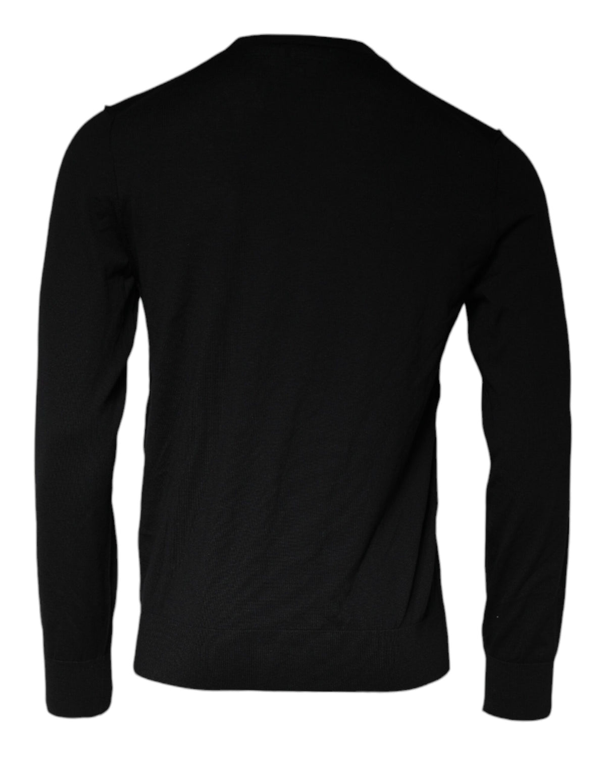 Pull en jersey à col rond avec motif couronne et cœur noir de Dolce &amp; Gabbana