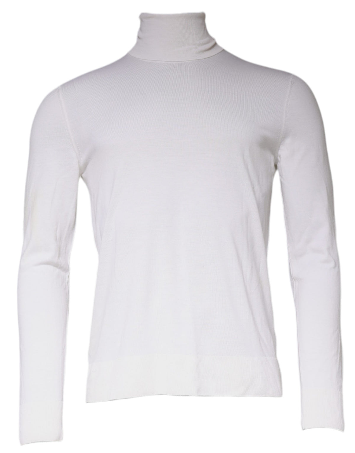 Pull col montant à manches longues blanc pour homme de Dolce &amp; Gabbana